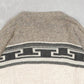 MEN'S VINTAGE 1980S STRUCTURED PATTERNED KNITTED JUMPER - MEDIUM