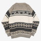 MEN'S VINTAGE 1980S STRUCTURED PATTERNED KNITTED JUMPER - MEDIUM