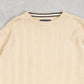 MEN'S VINTAGE 1990S STRUCTURED KNITTED JUMPER - LARGE