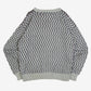 MEN'S VINTAGE 1980S CHEVRON PATTERNED KNITTED JUMPER - MEDIUM