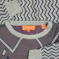 MEN'S VINTAGE 1980S CHEVRON PATTERNED KNITTED JUMPER - MEDIUM