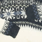 MEN'S VINTAGE 1980S STRUCTURED PATTERNED KNITTED JUMPER - LARGE