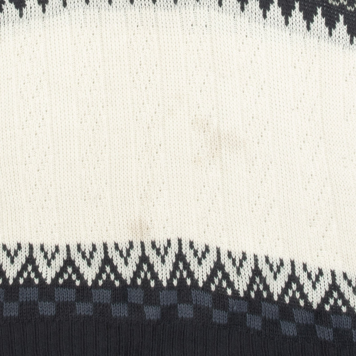 MEN'S VINTAGE 1980S STRUCTURED PATTERNED KNITTED JUMPER - LARGE