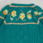 MEN'S VINTAGE 1990S STRUCTURED PATTERNED V-NECK KNITTED JUMPER - MEDIUM
