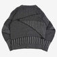 MEN'S VINTAGE 1990S LEATHER PATCH RIBBED KNITTED CARDIGAN - MEDIUM