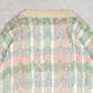 MEN'S VINTAGE 1990S STRUCTURED CHECKED PATTERNED KNITTED JUMPER - MEDIUM