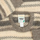 MEN'S VINTAGE 1980S STRIPED STRUCTURED ALPACA KNITTED JUMPER - MEDIUM