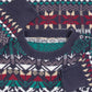 MEN'S VINTAGE 1990S PATTERNED KNITTED JUMPER - LARGE