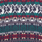 MEN'S VINTAGE 1990S PATTERNED KNITTED JUMPER - LARGE