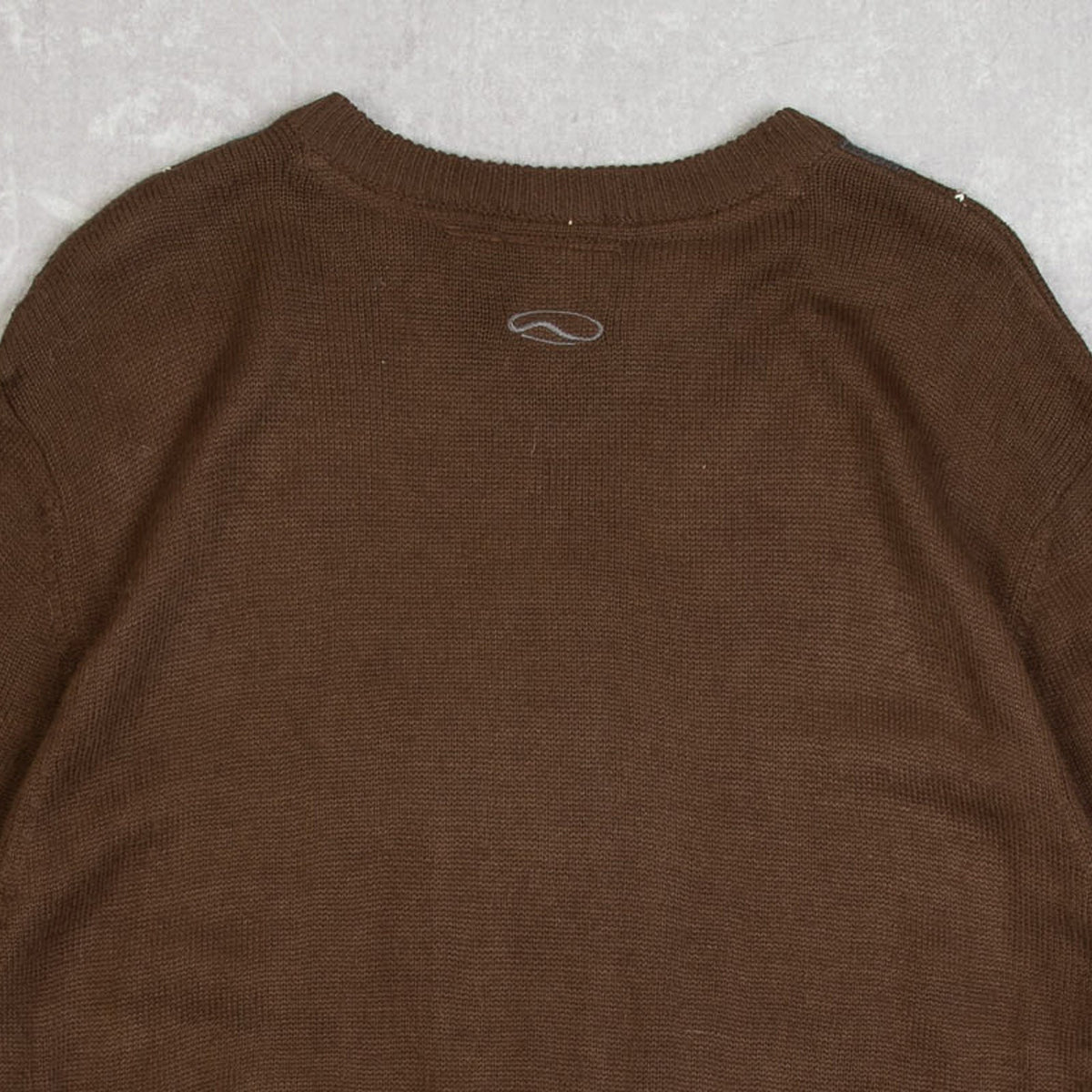 MEN'S VINTAGE 1990S VANS ARGYLE PATTERNED KNITTED JUMPER - LARGE