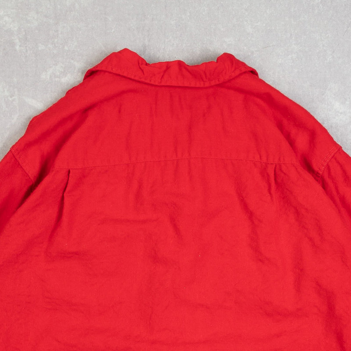MEN'S VINTAGE 1980S CHAMOIS COTTON SHIRT - LARGE