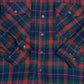 MEN'S VINTAGE 1990S CHECKED WOOL STYLE FLANNEL SHIRT - LARGE