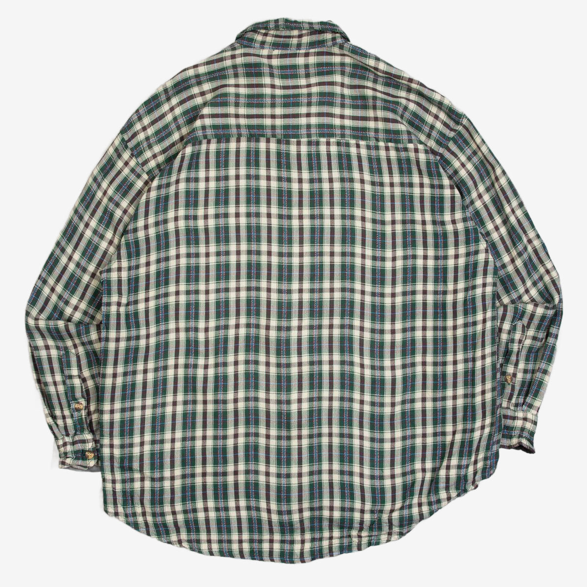 MEN'S VINTAGE 1990S CHECKED FLANNEL SHIRT - LARGE