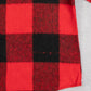 MEN'S VINTAGE 1990S WOOL CPO CHECKED SHIRT JACKET - LARGE