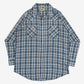 MEN'S VINTAGE 1990S CHECKED WESTERN SHIRT - X-LARGE