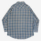 MEN'S VINTAGE 1990S CHECKED WESTERN SHIRT - X-LARGE