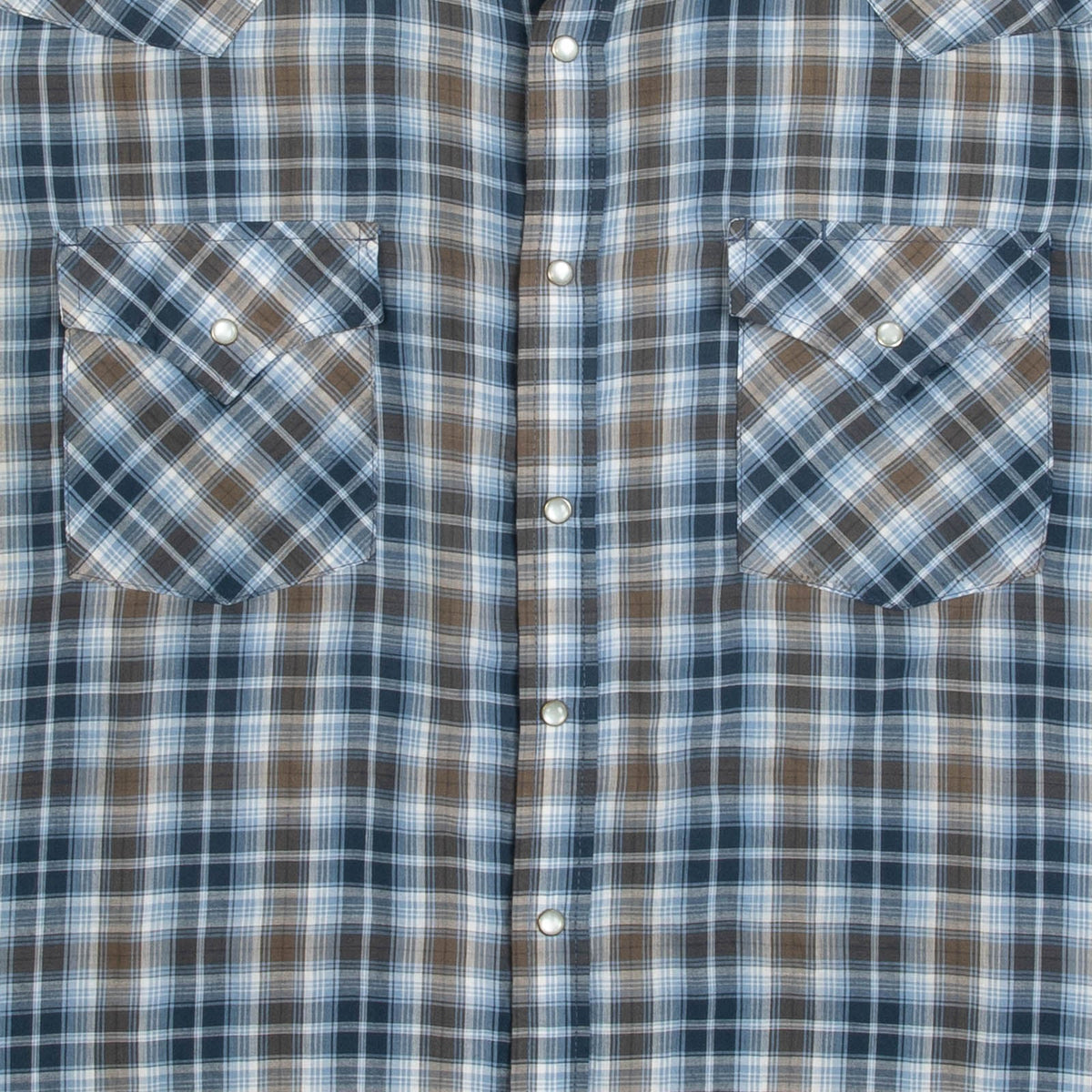 MEN'S VINTAGE 1990S CHECKED WESTERN SHIRT - X-LARGE
