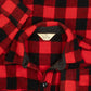 MEN'S VINTAGE 1980S CHECKED WOOL FLANNEL SHIRT - LARGE