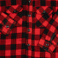 MEN'S VINTAGE 1980S CHECKED WOOL FLANNEL SHIRT - LARGE