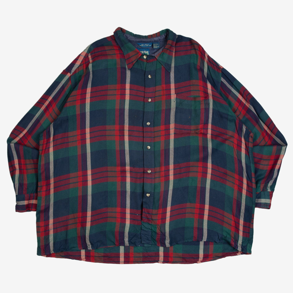 MEN'S VINTAGE 1990S CHECKED SHIRT - XXX-LARGE