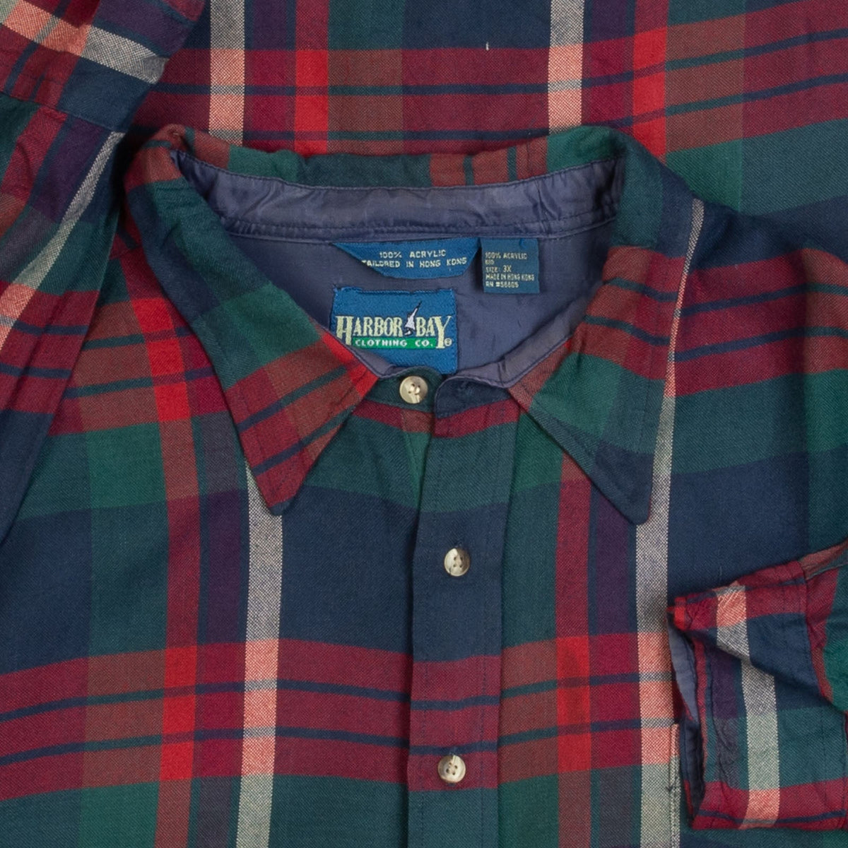 MEN'S VINTAGE 1990S CHECKED SHIRT - XXX-LARGE