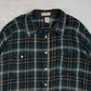 MEN'S VINTAGE 1990S CHECKED WOOL STYLE FLANNEL SHIRT - XX-LARGE