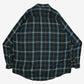 MEN'S VINTAGE 1990S CHECKED WOOL STYLE FLANNEL SHIRT - XX-LARGE