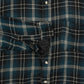 MEN'S VINTAGE 1990S CHECKED WOOL STYLE FLANNEL SHIRT - XX-LARGE