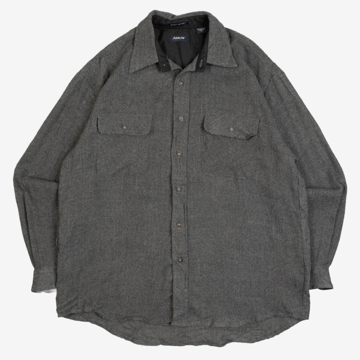 MEN'S VINTAGE 1990S WOOL STYLE SHIRT - LARGE
