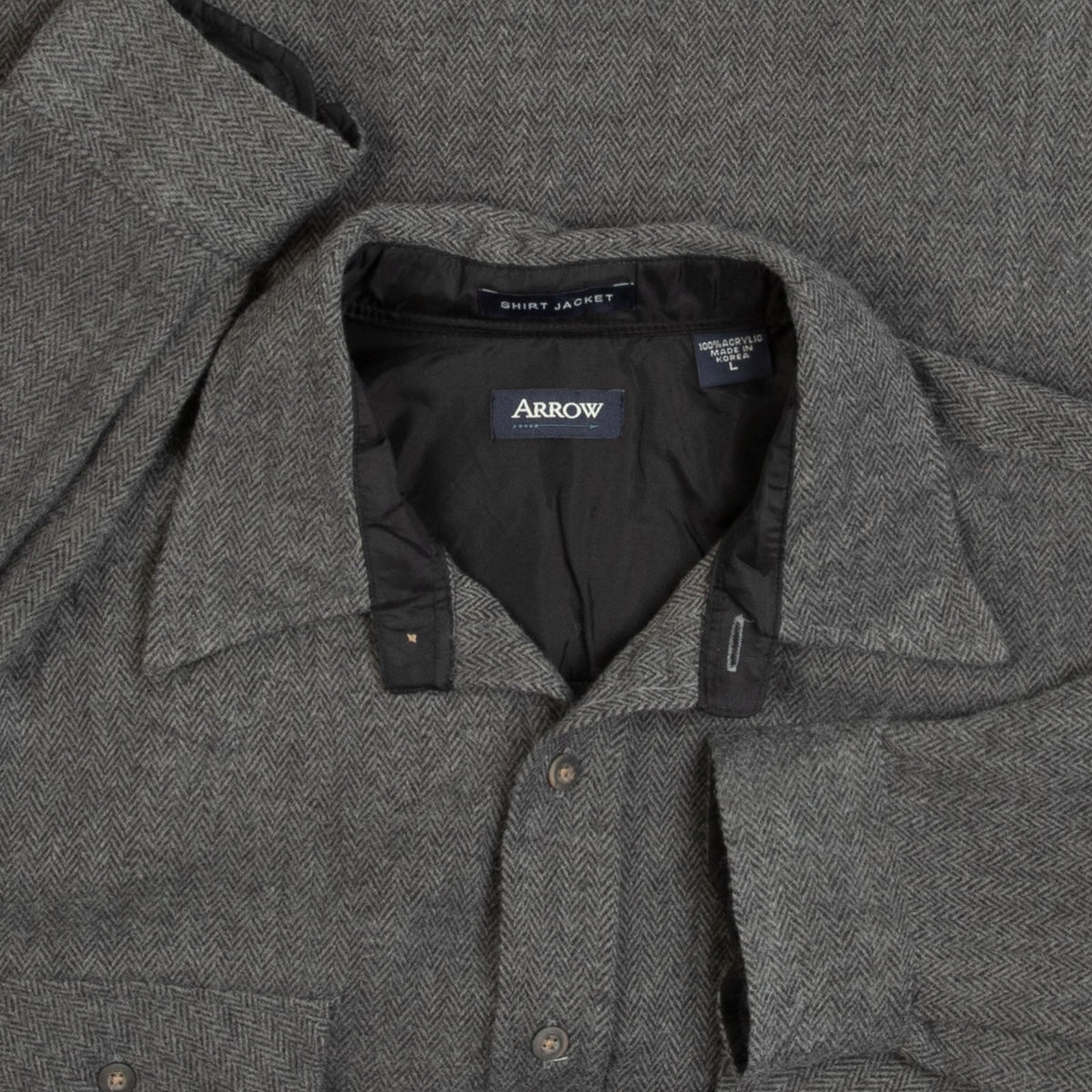 MEN'S VINTAGE 1990S WOOL STYLE SHIRT - LARGE