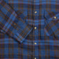 MEN'S VINTAGE 1990S CHECKED WOOL STYLE FLANNEL SHIRT - X-LARGE