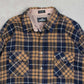 MEN'S VINTAGE 1990S CHECKED WOOL STYLE FLANNEL SHIRT - X-LARGE