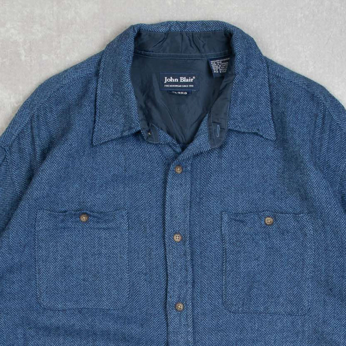 MEN'S VINTAGE 1990S WOOL STYLE SHIRT - X-LARGE