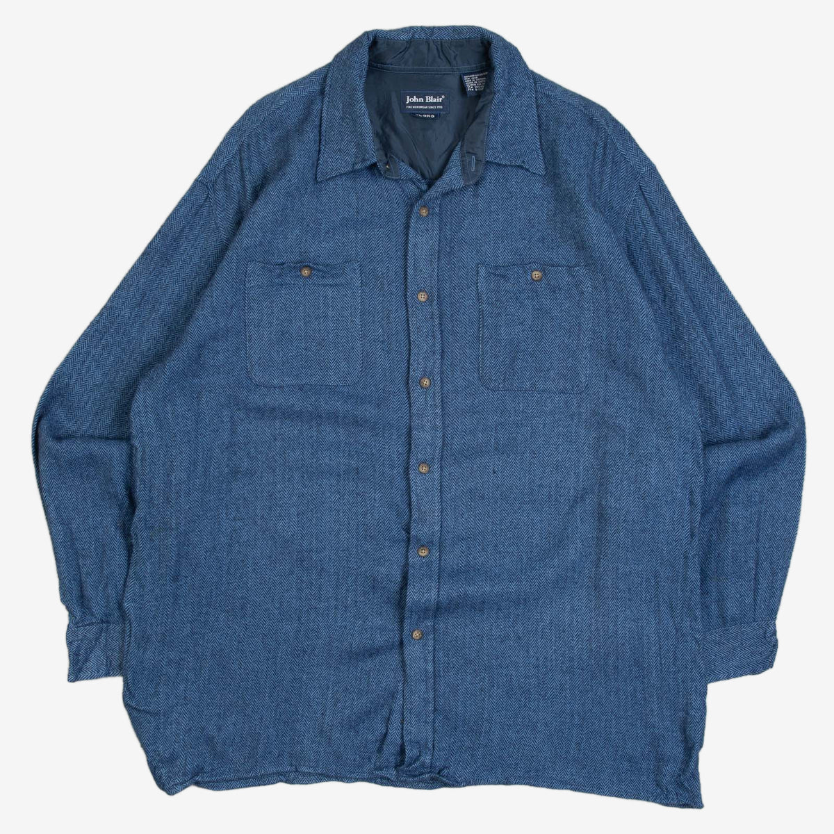 MEN'S VINTAGE 1990S WOOL STYLE SHIRT - X-LARGE
