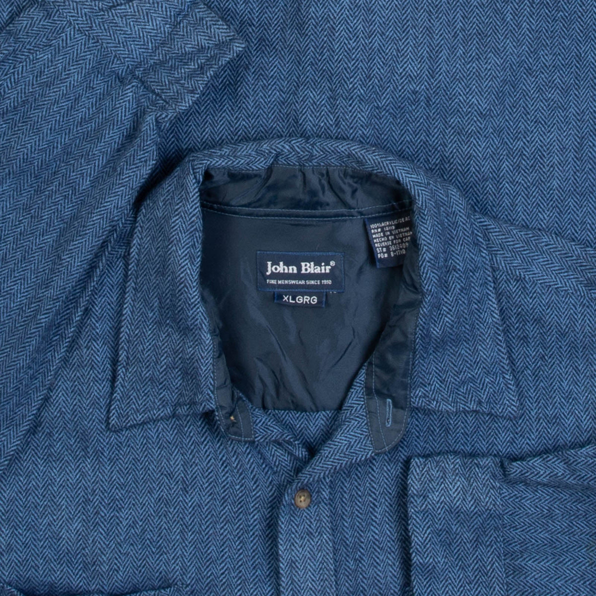 MEN'S VINTAGE 1990S WOOL STYLE SHIRT - X-LARGE