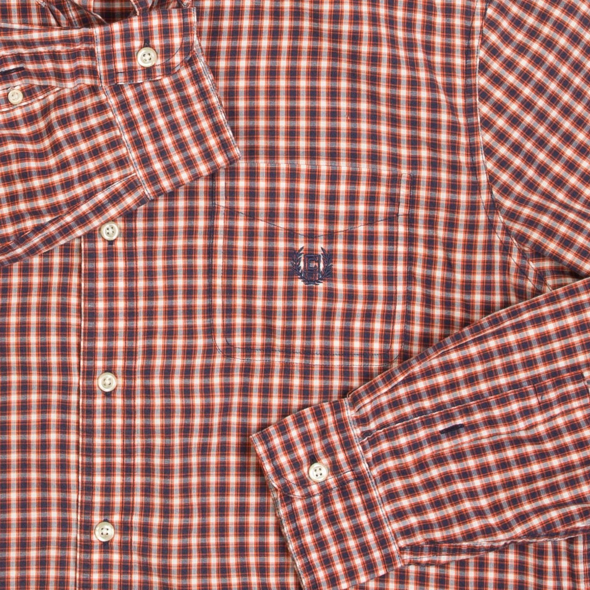 MEN'S VINTAGE CHAPS CHECKED SHIRT - LARGE