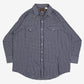 MEN'S VINTAGE 1990S CHECKED WESTERN SHIRT - X-LARGE