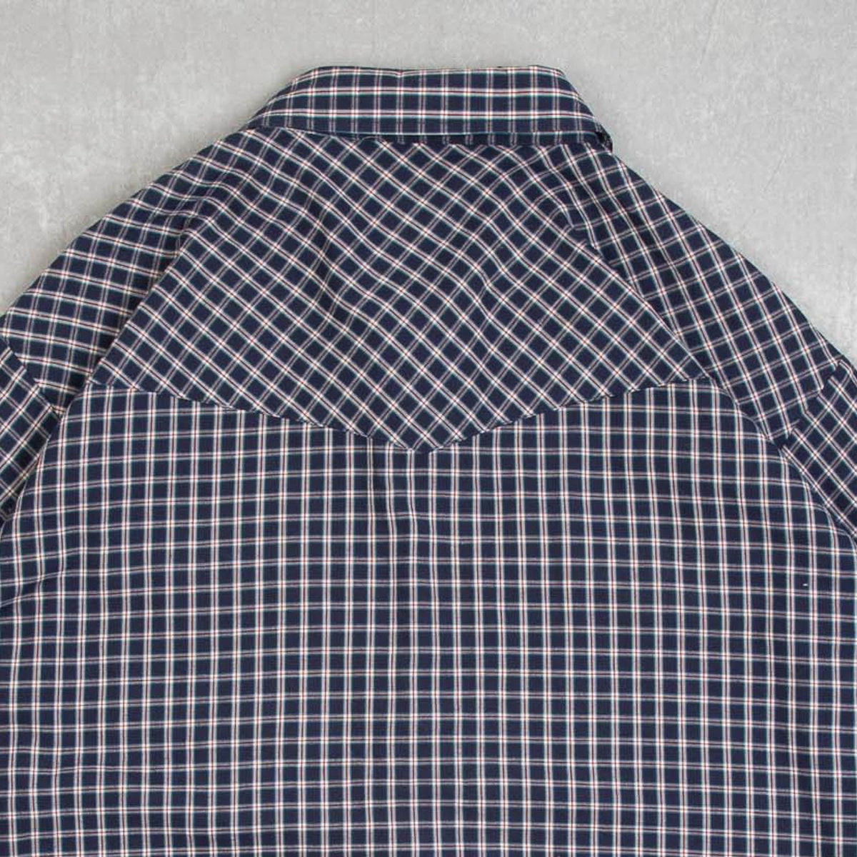 MEN'S VINTAGE 1990S CHECKED WESTERN SHIRT - X-LARGE
