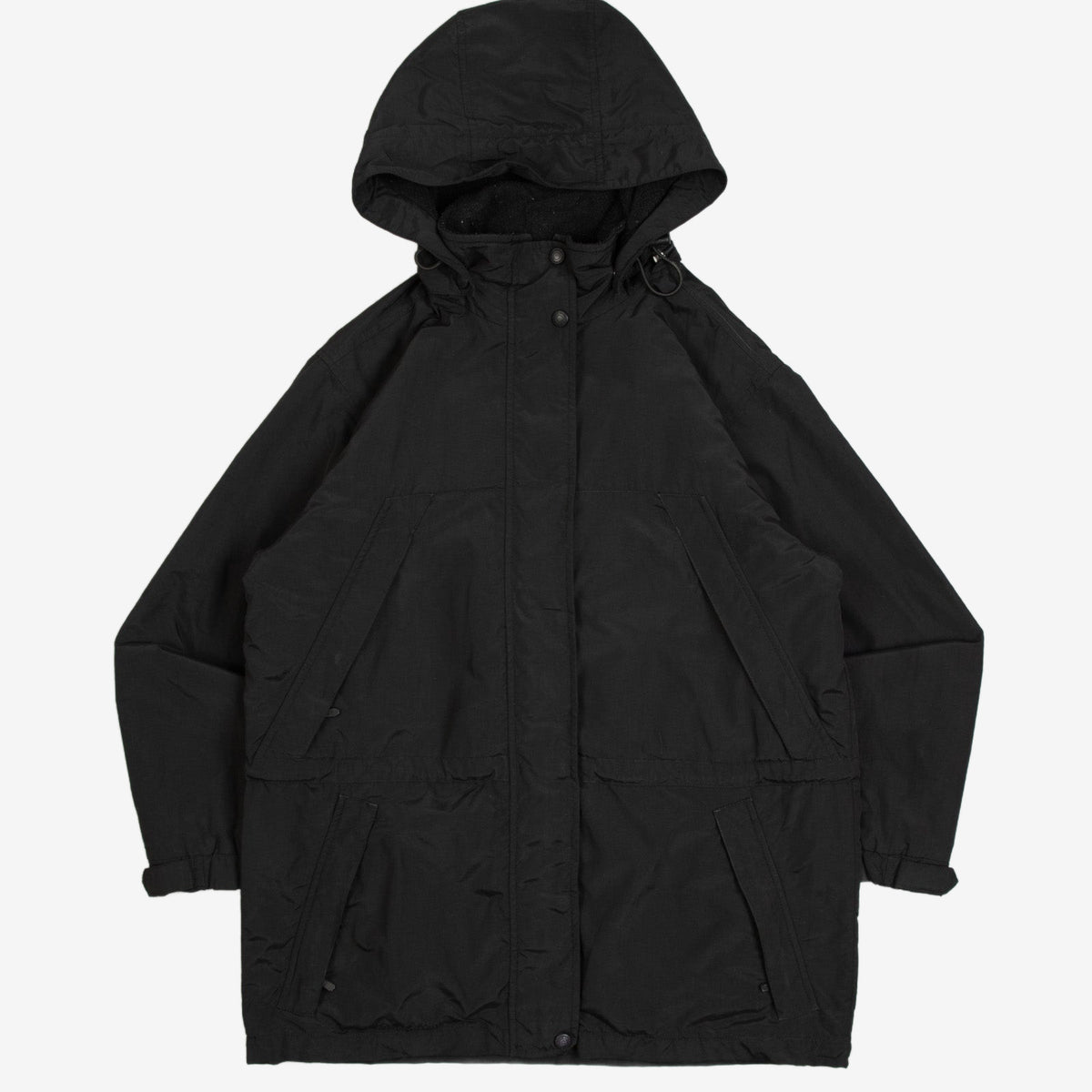 WOMEN'S VINTAGE 1990S EDDIE BAUER HOODED PARKA JACKET - SMALL
