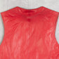 WOMEN'S VINTAGE 1980S LAMB SKIN FITTED LEATHER VEST JACKET - SMALL