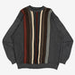 MEN'S VINTAGE 1990S STRIPED STRUCTURED KNITTED JUMPER - XX-LARGE