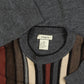 MEN'S VINTAGE 1990S STRIPED STRUCTURED KNITTED JUMPER - XX-LARGE