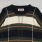 MEN'S VINTAGE 1990S CHECKED KNITTED JUMPER - MEDIUM