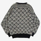 MEN'S VINTAGE 1980S PATTERNED KNITTED JUMPER - MEDIUM