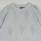 MEN'S VINTAGE 1990S STRUCTURED KNITTED JUMPER - LARGE