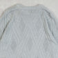 MEN'S VINTAGE 1990S STRUCTURED KNITTED JUMPER - LARGE