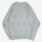 MEN'S VINTAGE 1990S STRUCTURED KNITTED JUMPER - LARGE