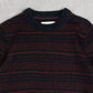 WOMEN'S VINTAGE 1990S STRIPED KNITTED JUMPER - LARGE