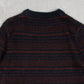 WOMEN'S VINTAGE 1990S STRIPED KNITTED JUMPER - LARGE