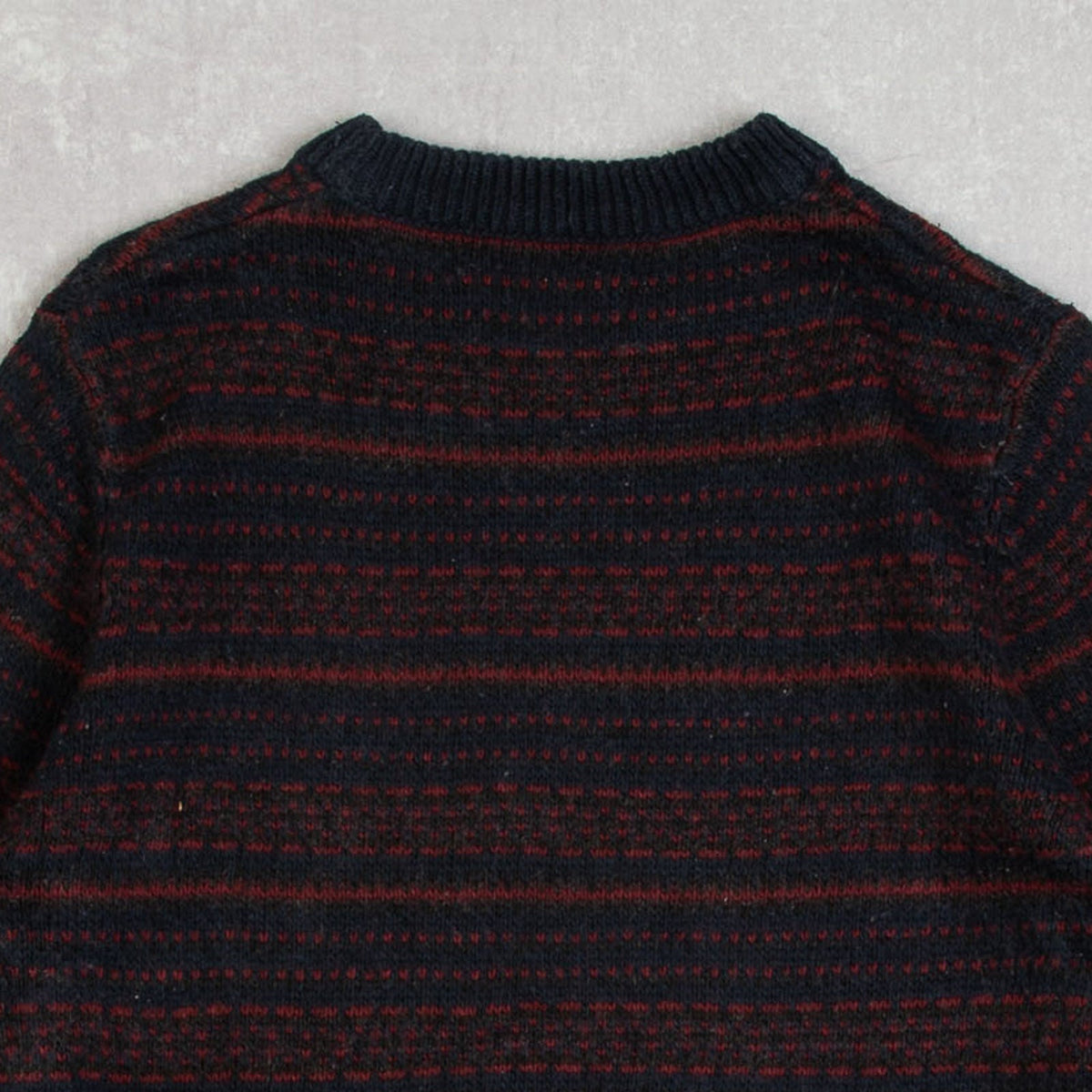 WOMEN'S VINTAGE 1990S STRIPED KNITTED JUMPER - LARGE